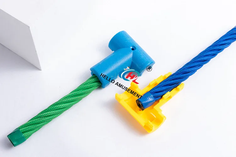 16mm Plastic Colored T-bar Climbing Rope Net Connecting Fasteners 13