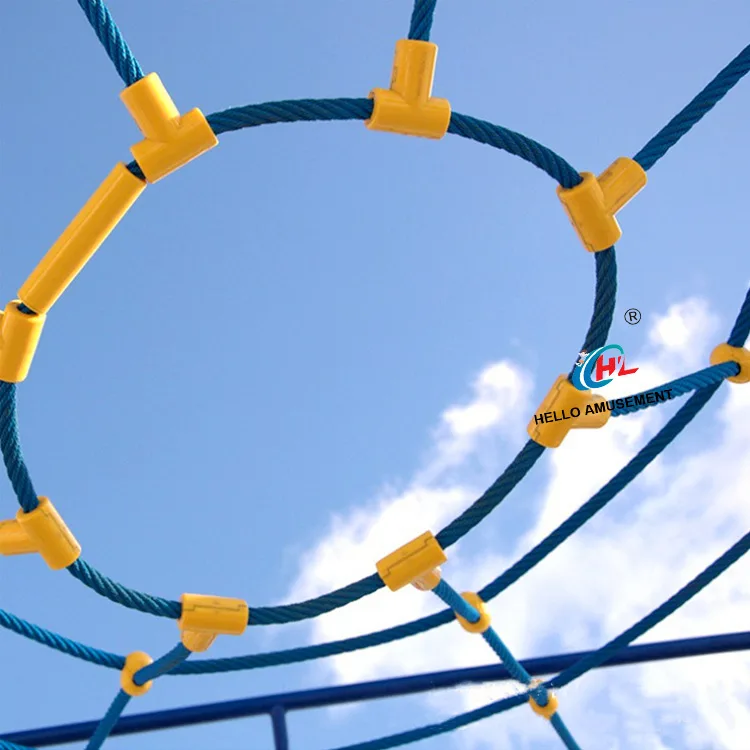 16mm Plastic Colored T-bar Climbing Rope Net Connecting Fasteners 16