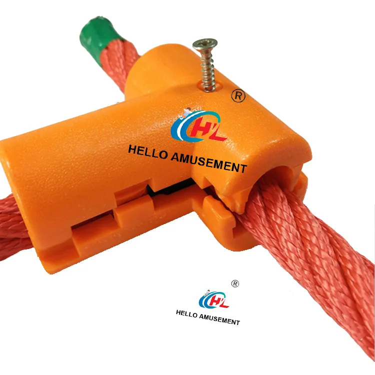 16mm Plastic Colored T-bar Climbing Rope Net Connecting Fasteners