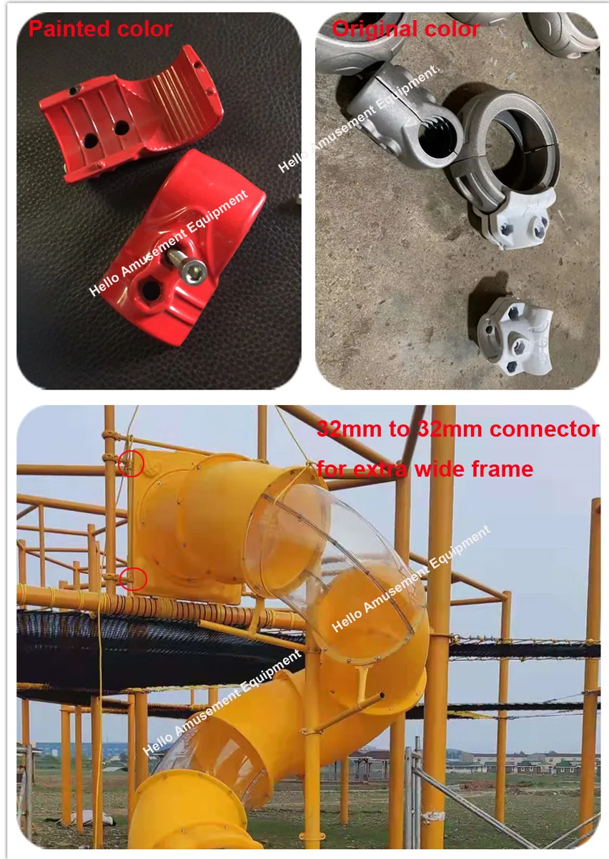 32mm Playground Pipe Fastener Connector application