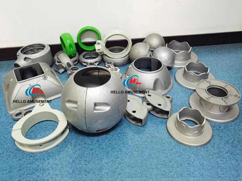 Aluminum flange ball parts playground flange 8