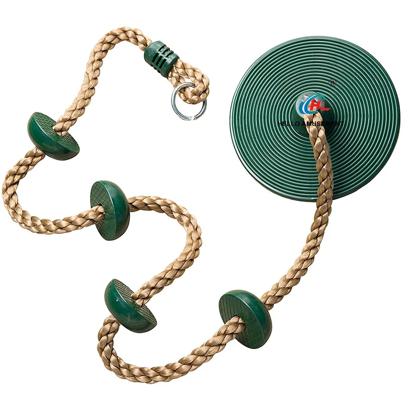 Climbing the big disc swing 1