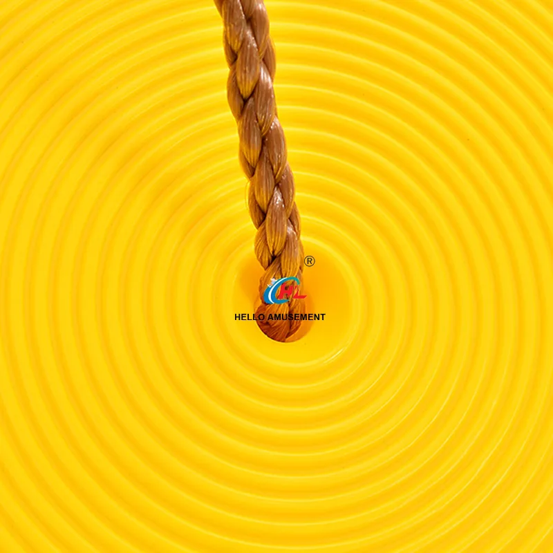 Climbing the big disc swing 11