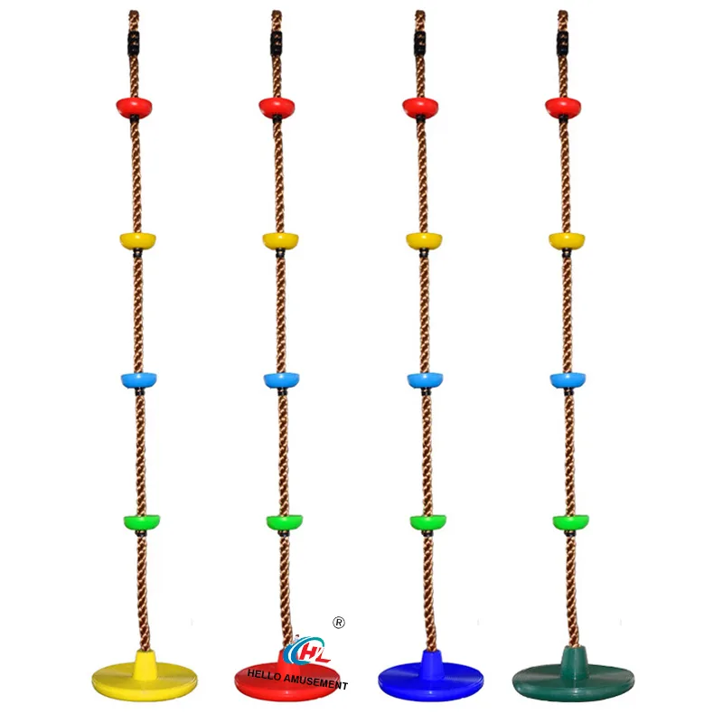 Climbing the big disc swing 13