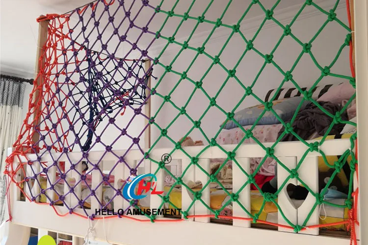 Colorful Nylon Net Rope Kids Safety Net Protection Net Climbing Fence 6
