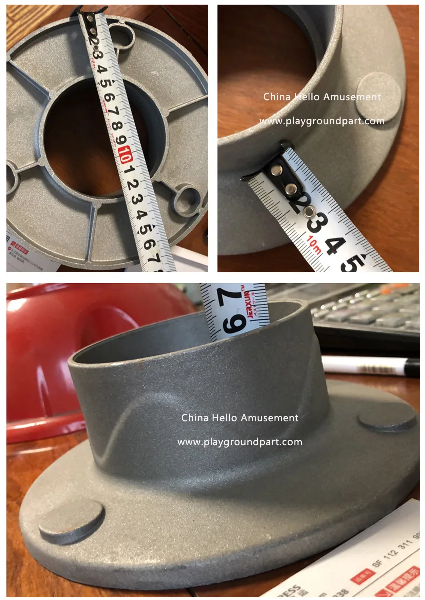 Metal playground equipment accessories