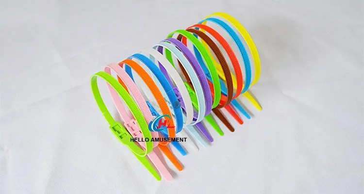 Naughty Fort Special Color Nylon Ties Environmental Protection Bundling Belt 12
