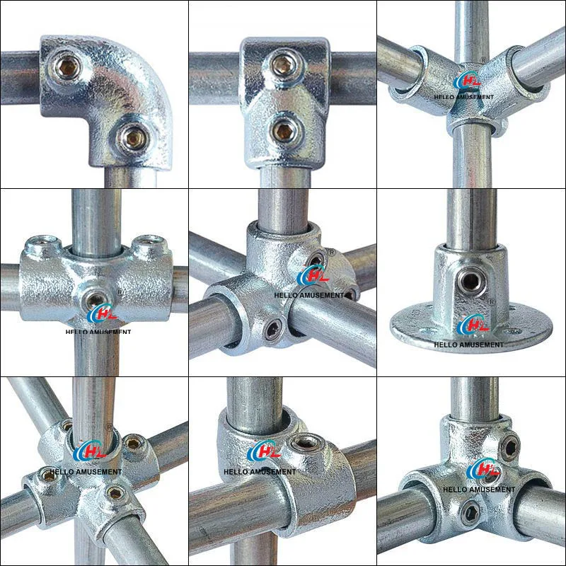 Naughty castle steel pipe round pipe connectors protective fence around the connection accessories 12