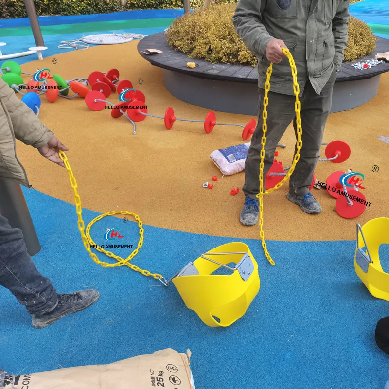 PE plastic disc toy climbing rope accessories 12