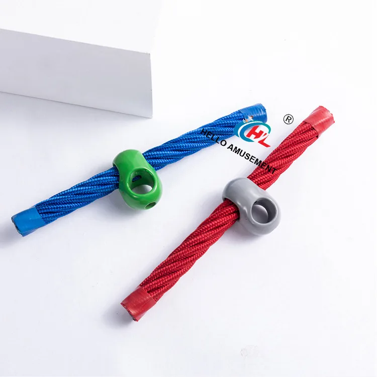 Plastic One-piece Colorful Cross Buckle Climbing Rope Net Connector for 14mm or 16mm Rope 5