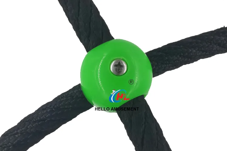 Plastic One-piece Colorful Cross Buckle Climbing Rope Net Connector for 14mm or 16mm Rope 9