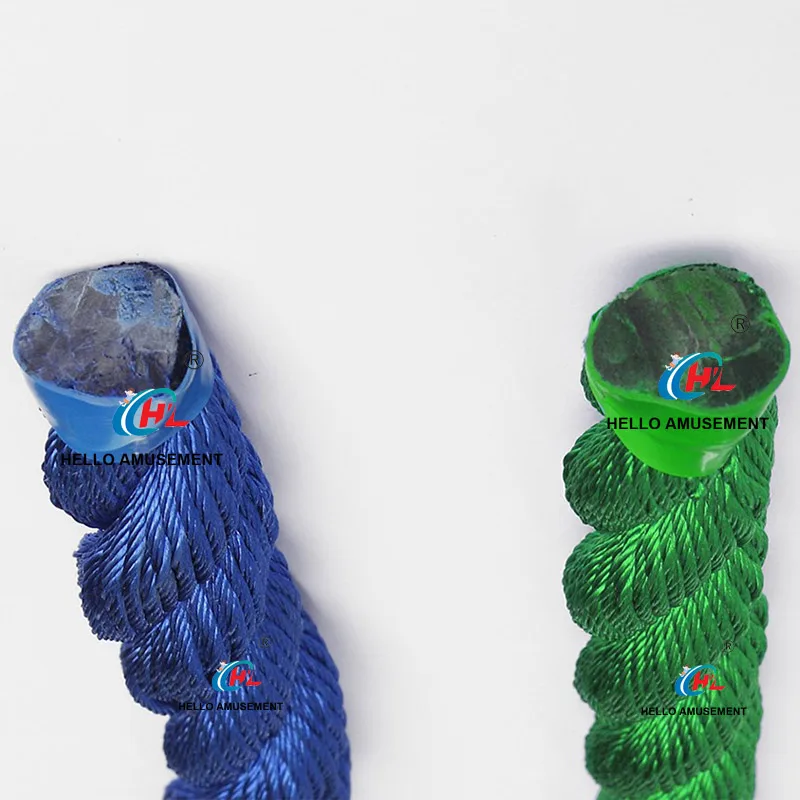 Soft Material 3-strand 22 mm Outdoor Playground Swing Winding Ropes 2