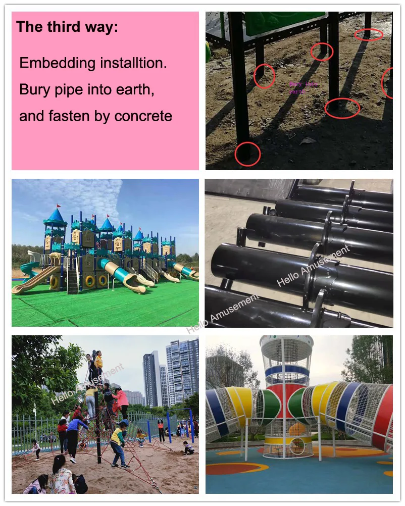 steel playground pipes fittings, steel playground fittings, steel playground parts