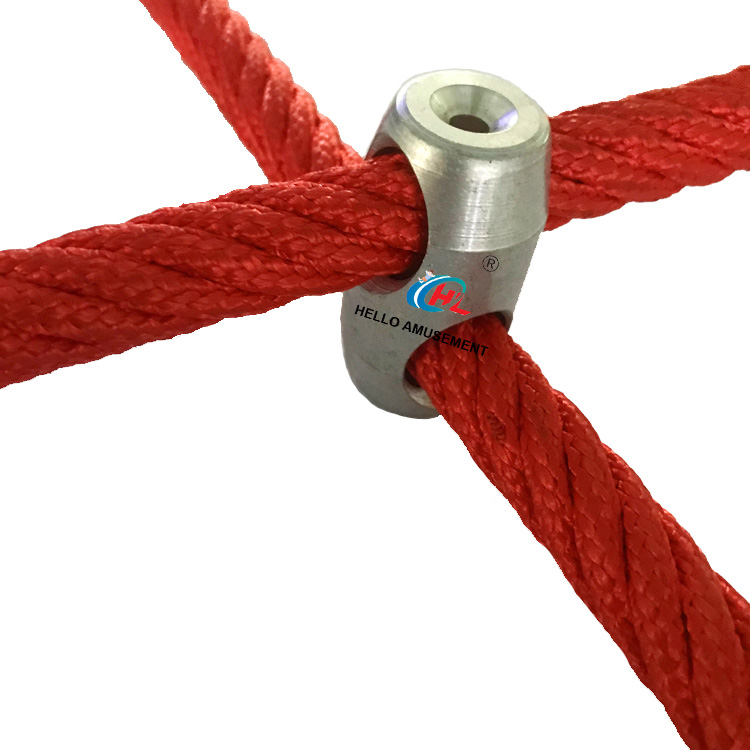 16mm X Type Aluminum Rope Accessory Playground Rope Connector 1
