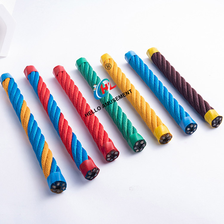 20-22mm Outdoor Colorful Play Net Rope Climbing Rope 4