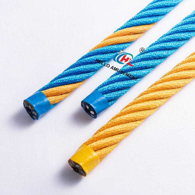 20-22mm Outdoor Colorful Play Net Rope Climbing Rope 7