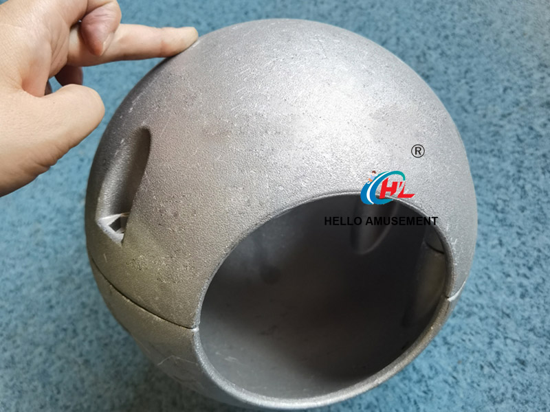 Aluminum flange ball parts playground flange 6