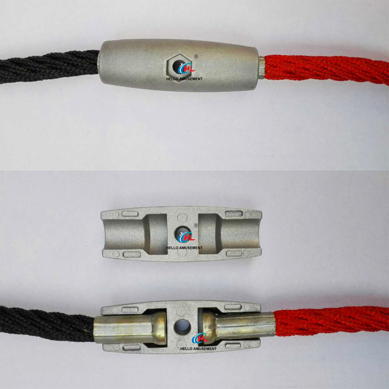 Climbing playground double section connector aluminum buckle 3