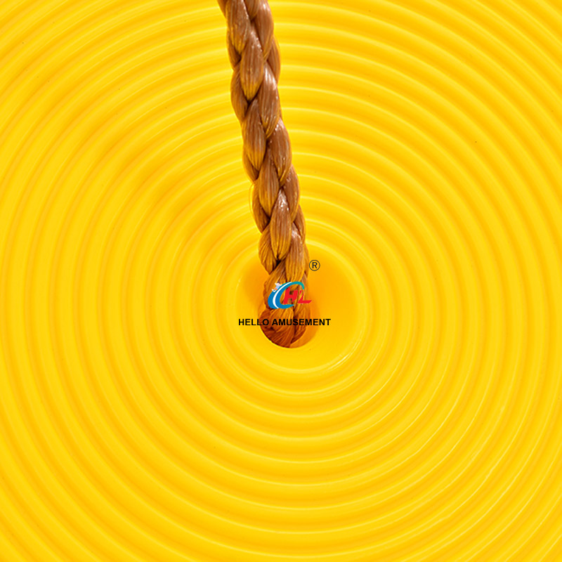Climbing the big disc swing 11