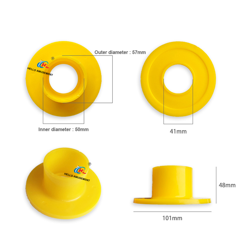 Naughty castle plastic foot cover support tube base playground accessories 4