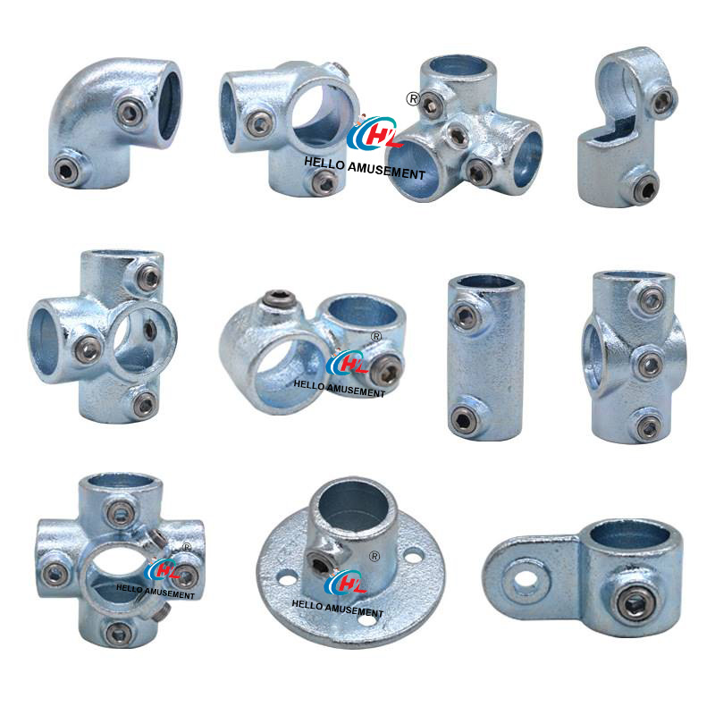 Naughty castle steel pipe round pipe connectors protective fence around the connection accessories 11