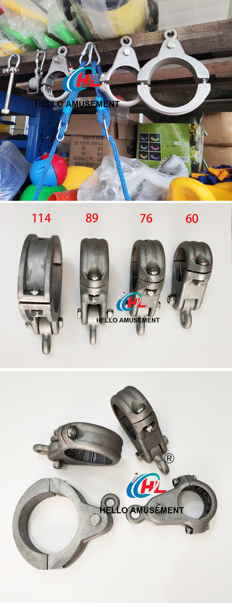 Outdoor Playground Ductile Swing Hanger