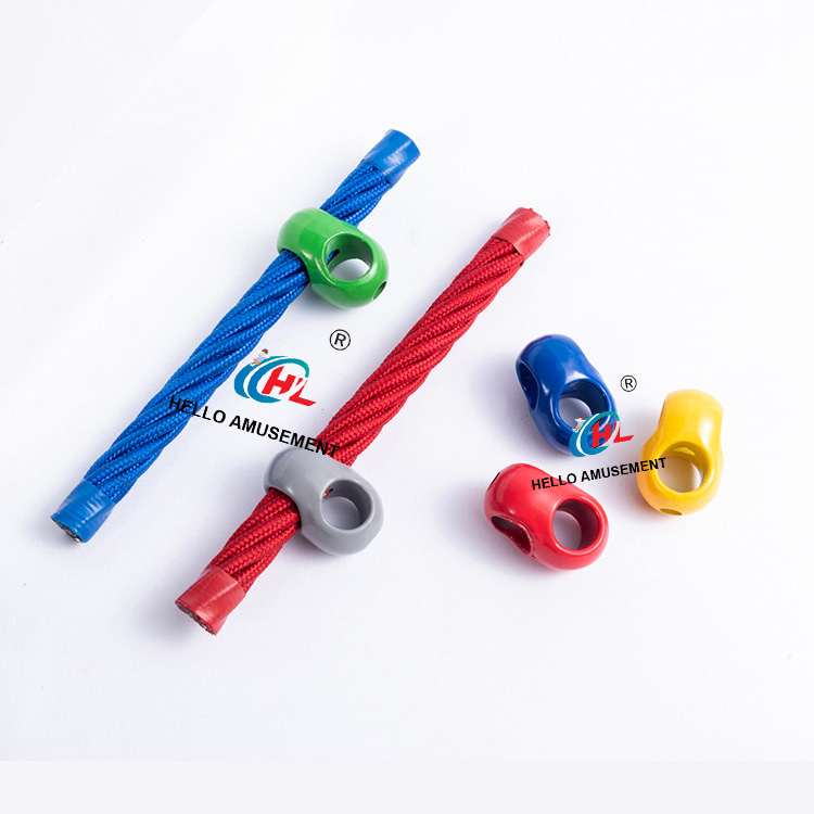 Plastic One-piece Colorful Cross Buckle Climbing Rope Net Connector for 14mm or 16mm Rope 2