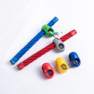 Plastic One-piece Colorful Cross Buckle Climbing Rope Net Connector for 14mm or 16mm Rope 3
