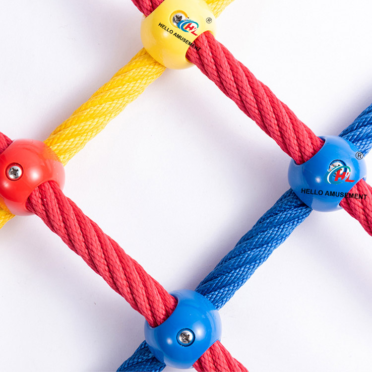 Plastic One-piece Colorful Cross Buckle Climbing Rope Net Connector for 14mm or 16mm Rope 4