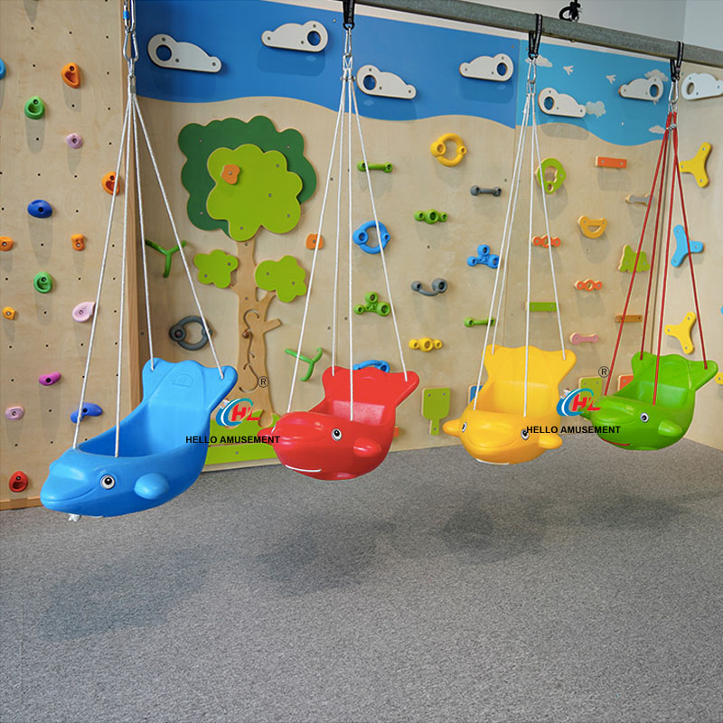 Plastic swing seats swing hangers parts of indoor outdoor playground 6