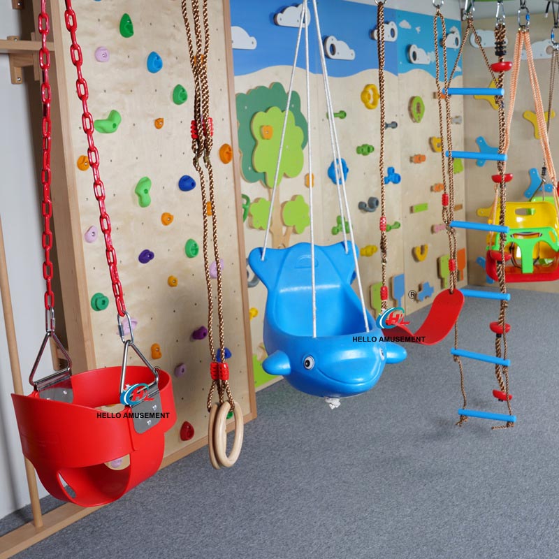 Plastic swing seats swing hangers parts of indoor outdoor playground 8