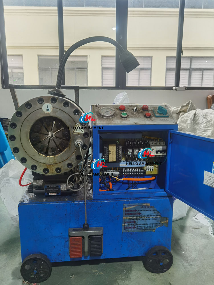 Rope Fixing Connector, Playground Pipes and Tubes Compressing Machine 5