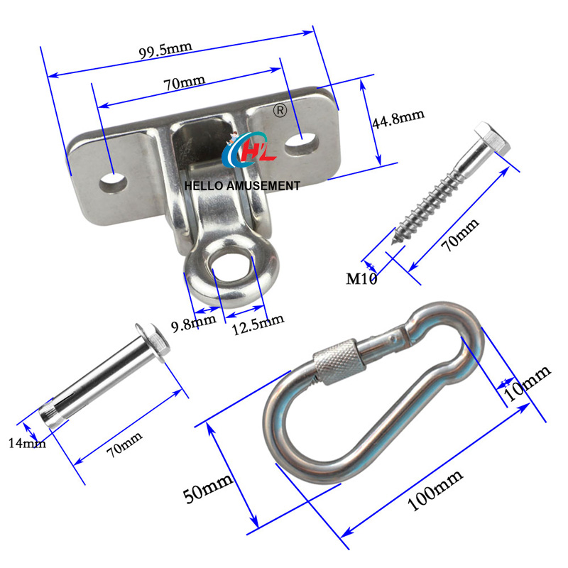 Stainless steel swing hangers 8