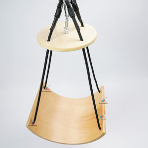 U-shaped wooden curved swing 03