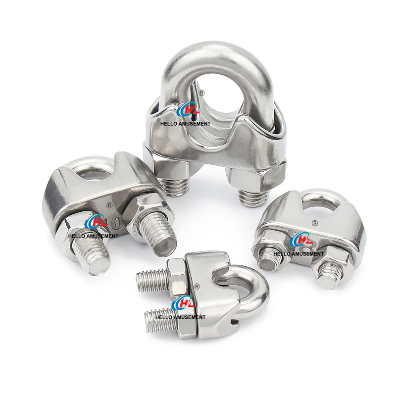 Wire rope chuck U-shaped clamp 1