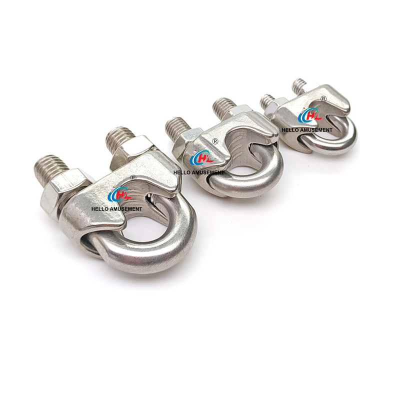 Wire rope chuck U-shaped clamp 2