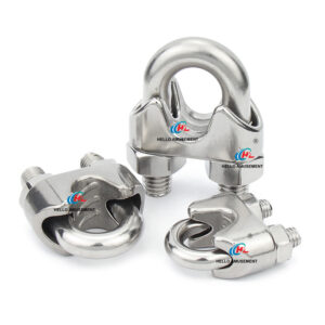 Wire rope chuck U-shaped clamp 4