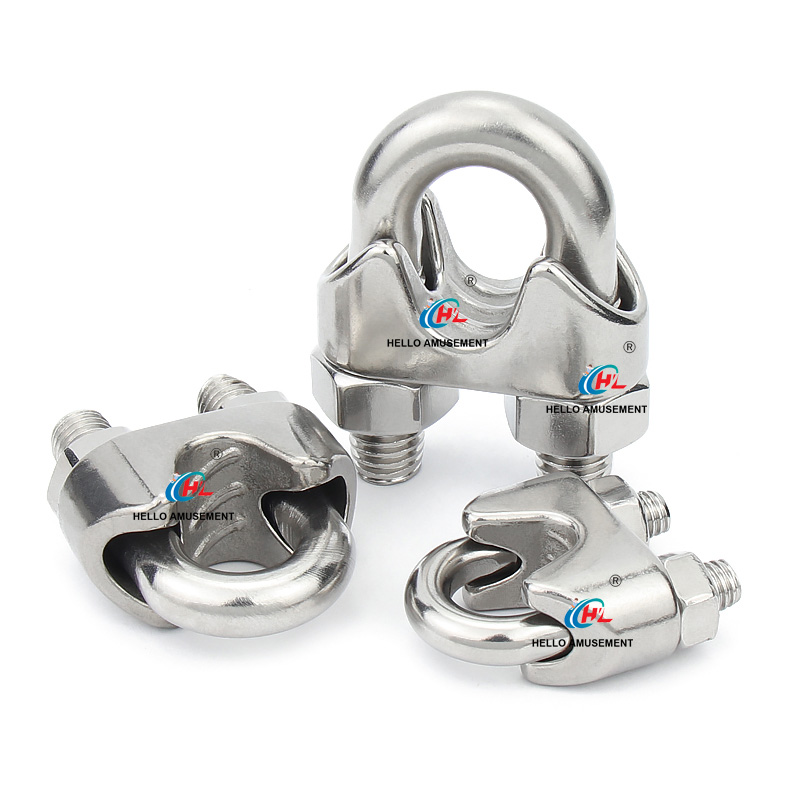 Wire rope chuck U-shaped clamp 4