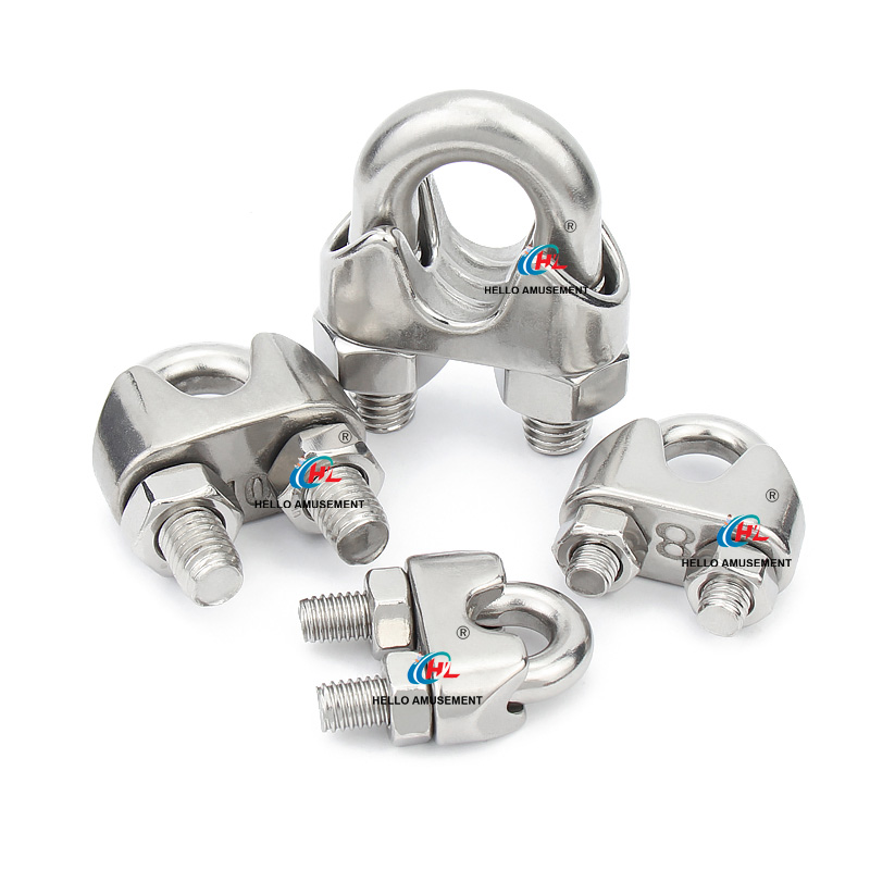 Wire rope chuck U-shaped clamp 5